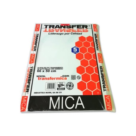 Mica Adhesiva Transfer 66x50cm 5mm