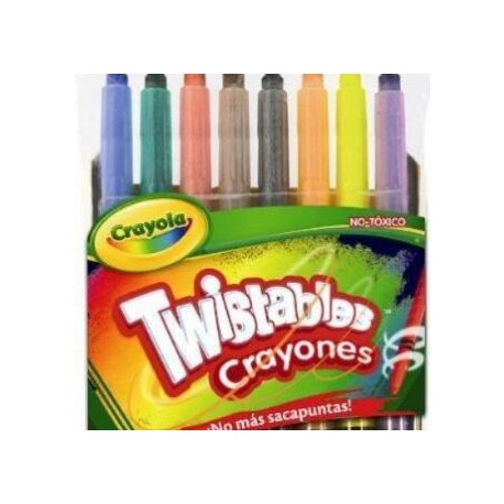 Crayones twistables mini 8 piezas