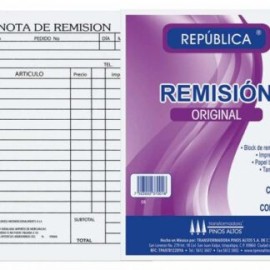 Block De Remisión República Original